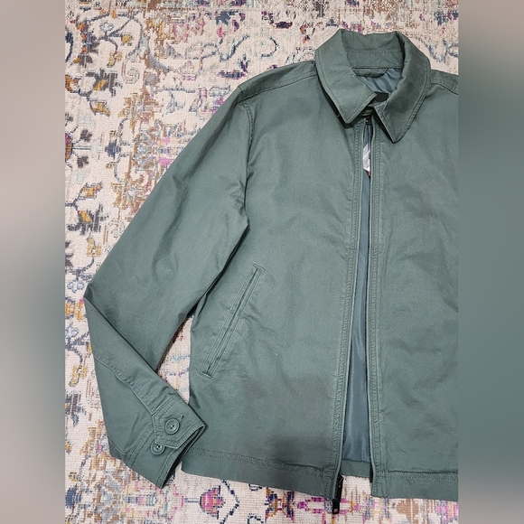 NWT Express Men's Green Bomber Jacket, sz XS - Picture 4 of 12
